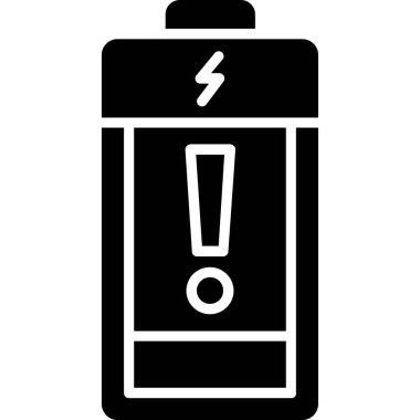 pil simgesi, vektör illüstrasyonu