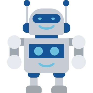 Robot simgesi. robot simge vektörü