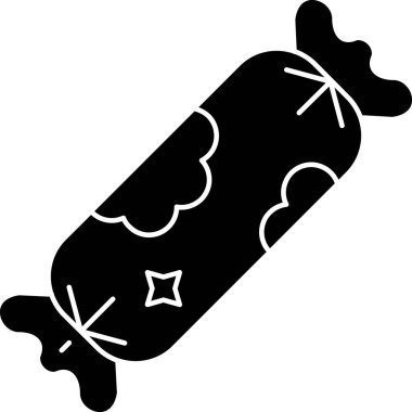 Bir karikatür cadılar bayramı simgesinin vektör çizimi