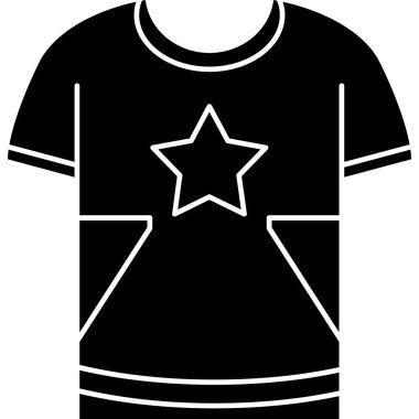 shirt simgesi vektör illüstrasyonu