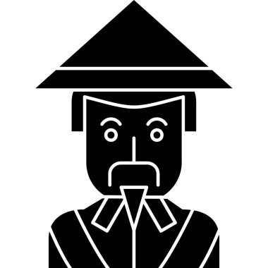 Maskeli bir adamın vektör çizimi