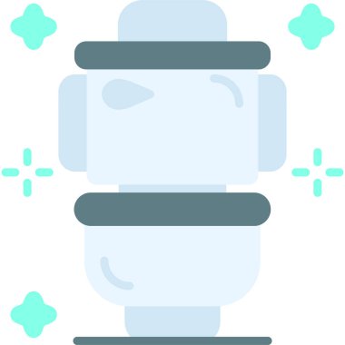 robot. Web simgesi basit illüstrasyon