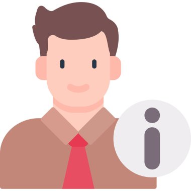 kullanıcı düz vektör simgesi