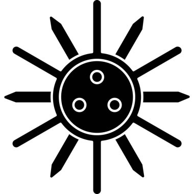 Güneşin vektör çizimi