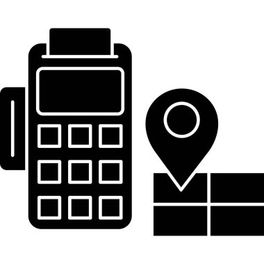 gps harita konumu simgesi sağlam biçimli