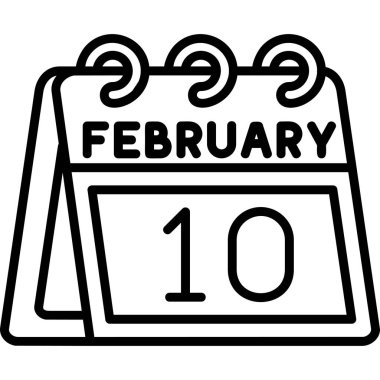 Takvim simgesi tasarımı, vektör illüstrasyonu