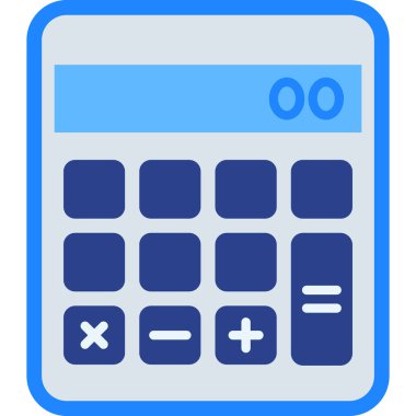 Hesaplama simgesi. Düz dizayn. vektör illüstrasyonu.