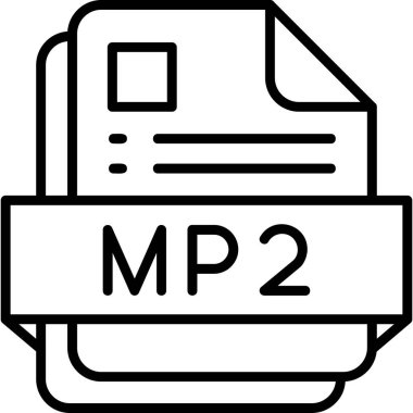 dosya biçimi simgesi, vektör illüstrasyonu