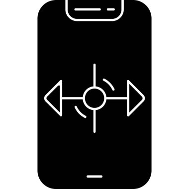 Akıllı telefon simgesi. vektör illüstrasyonu