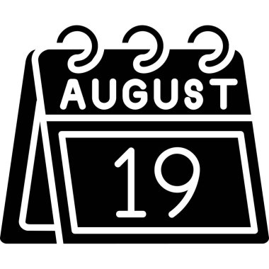 19 Ağustos takvimi ve Temmuz simgesi