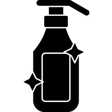 Sprey simgesi, basit siyah stil