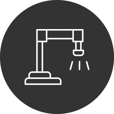 Modern oto tamir simgesinin vektör illüstrasyonu