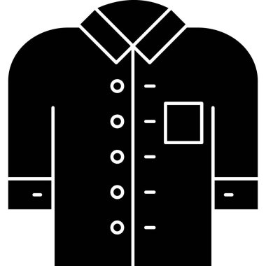 Ceket. Web simgesi basit illüstrasyon