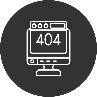 Hata 4. 0. 4 simge vektör çizimi