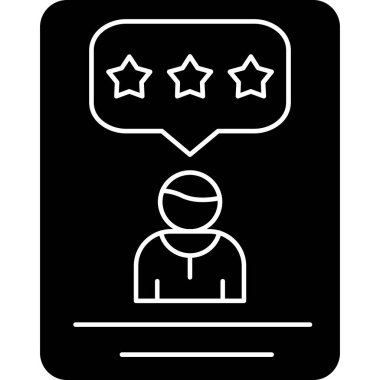 müşteri derecelendirme simgesinin vektör tasarımı