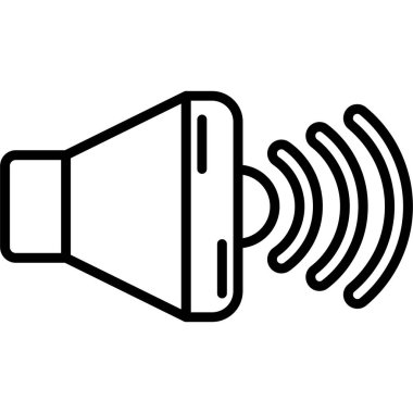 Konuşmacı simgesi. izole edilmiş hoparlör vektör simgelerinin tasviri