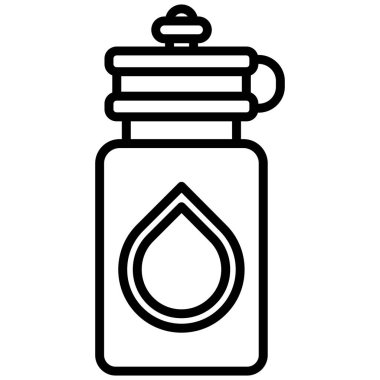 Şişe. Web simgesi basit tasarım