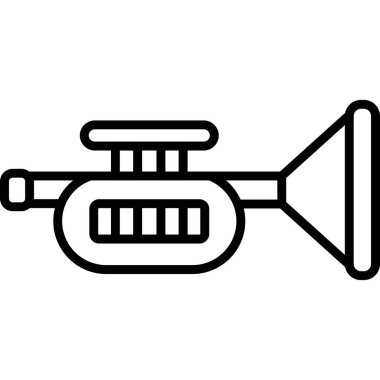 Megafon simgesi. Beyaz arkaplanda izole edilmiş web tasarımı için özet Megafon vektör simgesi
