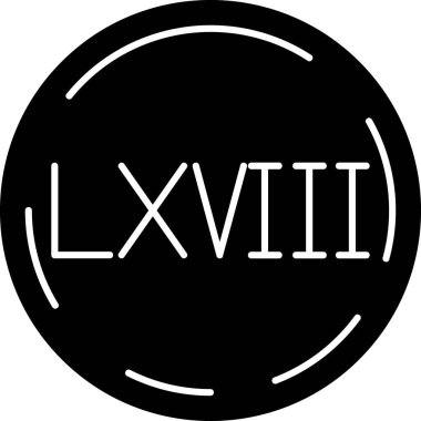 Moda tarzında Roma rakamı simgesi