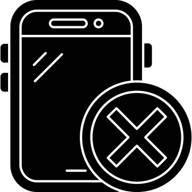 Akıllı telefon simgesinin vektör illüstrasyonu