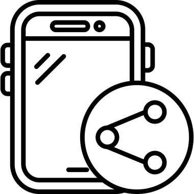 Cep telefonu. Web simgesi basit tasarım