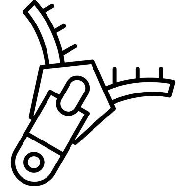 sondaj makinesi simgesi dış hat biçiminde