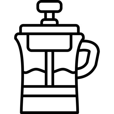 Kahve kupası simgesi, taslak biçimi