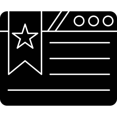 Kart bileti web simgesi basit illüstrasyon