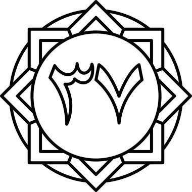 Çiçekli bir çiçek süslemesinin vektör çizimi