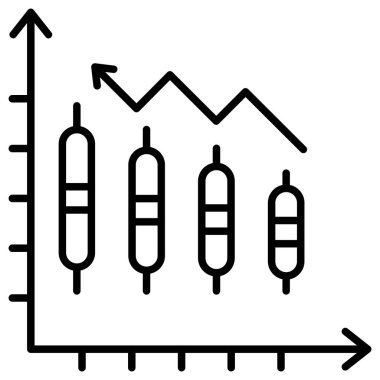 İş ve finans simgesinin vektör illüstrasyonu