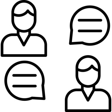 İnsan simgesinin vektör illüstrasyonu