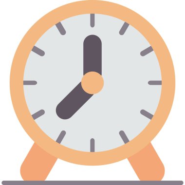 Saat saat saat simgesi düz stil