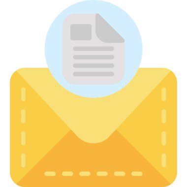 posta düz vektör simgesi