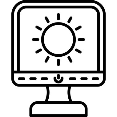 izleyici ikon vektör illüstrasyonu