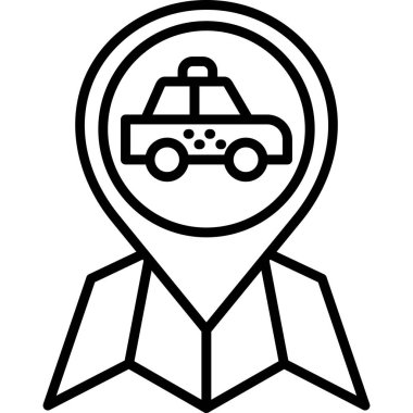 araba simgesi vektör illüstrasyonu