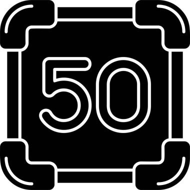 5 derece simge işareti, vektör illüstrasyonu