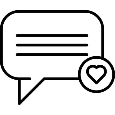 Konuş. Web simgesi basit tasarım