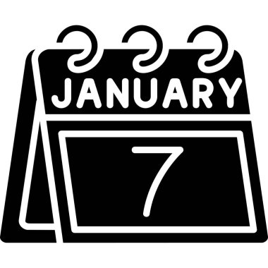 7 Ocak tarihli tek günlük takvim