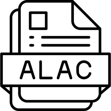 Dosya biçiminin vektör illüstrasyonu