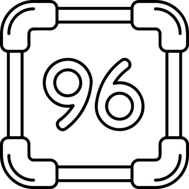 9 numaralı simgenin vektör illüstrasyonu