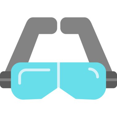 VR gözlükleri. Basit simge