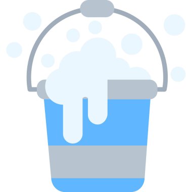 kova temizleme simgesi tam taslak biçiminde