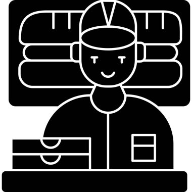 Otel simgesi vektör illüstrasyonu