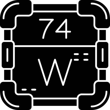 Bir beyaz ve siyah simgenin vektör illüstrasyonu