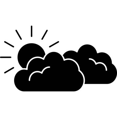 bulut hava kutsal kişilerin resmi, vektör çizim