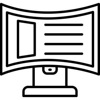 Bilgisayar monitörü simgesi, özet biçimi