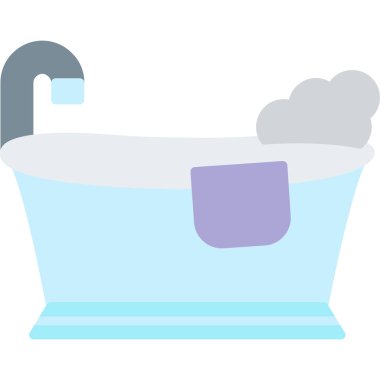 banyo küveti vektör simgesi