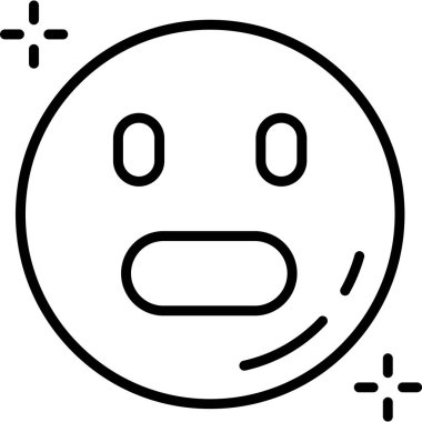 duygu yüz simgesi simgesi ana hat biçiminde