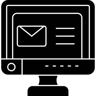 E-posta. Web simgesi basit illüstrasyon