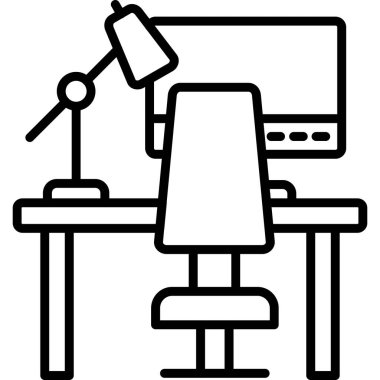 bilgisayar ofis koltuğu simgesi